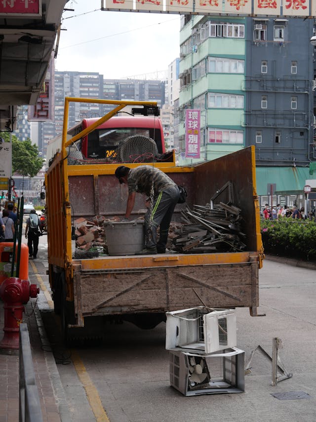 Hauling debris